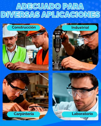 Vista 5 de UCEC Gafas de seguridad transparentes, gafas de protección ocular