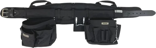 Vista 2 de BOULDER BAG - Cinturón profesional para electricistas MAX Combo con soporte trasero cómodo, hebilla de cinturón de cuero, cinturón de trabajo