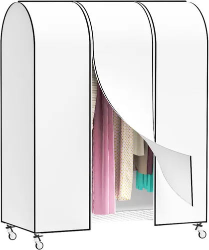 Vista 8 de Zilink Funda para Perchero de Ropa de 43 Pulgadas a Prueba de Polvo Transpirable Funda para Perchero de Ropa Bolsas para Ropa Grandes Protector
