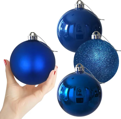 Vista 198 de Esferas pequeñas de Navidad de bronce y dorado de 1.6 pulgadas, adornos para decoración de árbol de Navidad, bolas colgantes inastillables