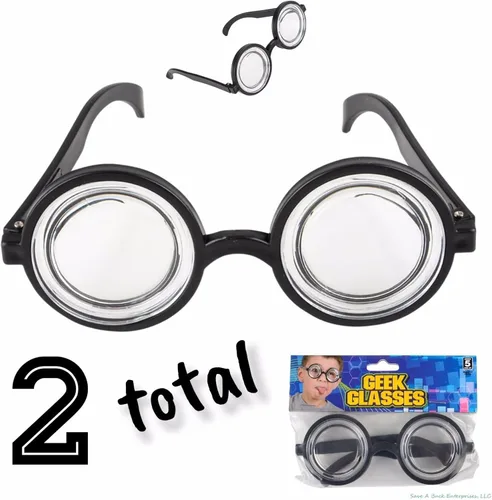 Vista 3 de Gafas redondas de burbujas para disfraz de botella de coca