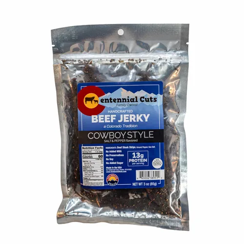 Vista 11 de Centennial Cuts Carne seca – Blazing Saddles Jalapeño – Alto en proteínas, sabor a jalapeño audaz – Snack de 3 oz
