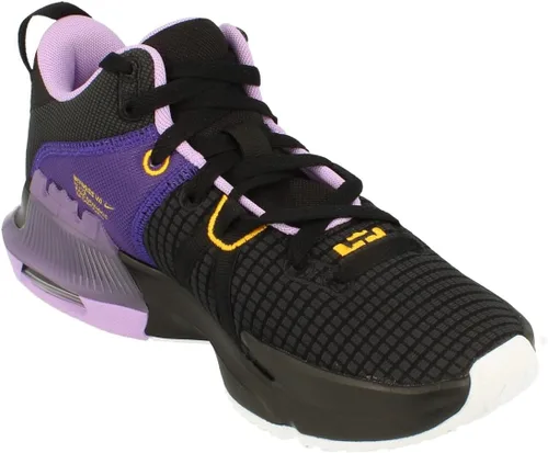 Vista 4 de NIKE Tenis para hombre, NegroOro Universitario-lila-multicolor