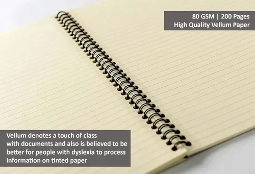 Vista 3 de Pukka Pad 836893 Cuaderno de alambre perforado a rayas 120pp 80gsm A5 Vellum Ref VJM/2 [Pack de 3]