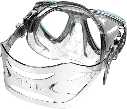 Vista 4 de SEAC Clear – Dual-Lens Silicone Diving Mask Antifog Low Volume Mask for Diving and Snorkeling