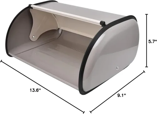 Vista 10 de Caja de pan de gran capacidad, lindo patrón, rollo de puerta, pan, almacenamiento de pan, para panadería doméstica