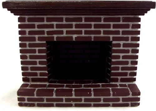 Vista 2 de Aztec Imports, Inc. Pequeña chimenea de ladrillo rojo