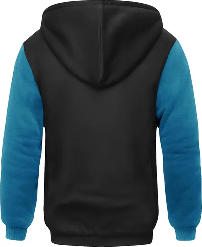 Vista 25 de SCODI Sudaderas con capucha para hombre, forro polar pesado, cremallera completa, forro de sherpa grueso, chaqueta con capucha