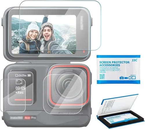 Vista 11 de [Paquete de 2+2] Protector de pantalla para Dji Osmo Pocket 3, protector de pantalla de lente para Dji Osmo Pocket 3, protector de pantalla de Osmo