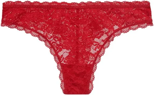 Vista 3 de Aubade Lingerie Tanga Rosessence para mujer, Rojo (gala red)