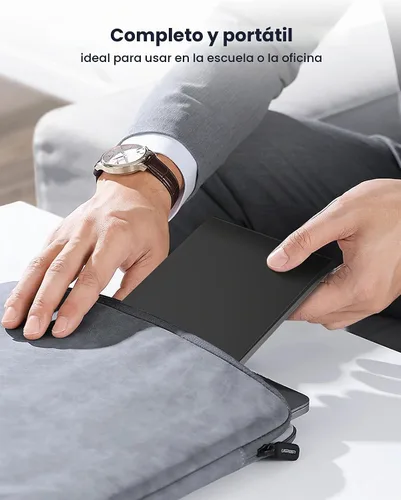 Vista 8 de ROOFULL - Unidad externa de CD y DVD para portátil USB 3.0 Tipo-C, ultra delgada