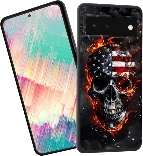 Vista 10 de Funda delgada para Google Pixel 4 XL, funda delgada de silicona de TPU suave a prueba de golpes para Google Pixel 4 XL, gato negro luna estrellada