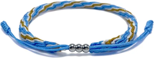 Vista 5 de LAMIBEE Pulsera con código de bandera de país, pulsera de cuerda de protección y sufrimiento de la suerte, pulsera tibetana, pulsera de cuerda
