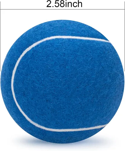 Vista 2 de SUNEZLGO Paquete de 12 pelotas de tenis, pelotas de tenis de entrenamiento de presión avanzadas, pelotas de tenis para perros, tenis grueso
