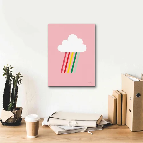 Vista 8 de Epic Graffiti 'Rainbow Rays I' by Ann Kelle Designs, Canvas Wall Art, 12"x16