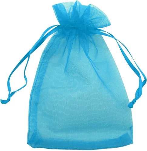 Vista 5 de Allgala 100 bolsas de regalo Orangza PF53400 con cordón, 8 x 12 pulgadas, surtidas