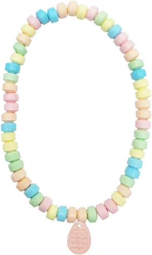 Vista 3 de Collar de caramelo de conejo de Pascua, masticables multicolor con sabor a frutas para recuerdos de fiesta