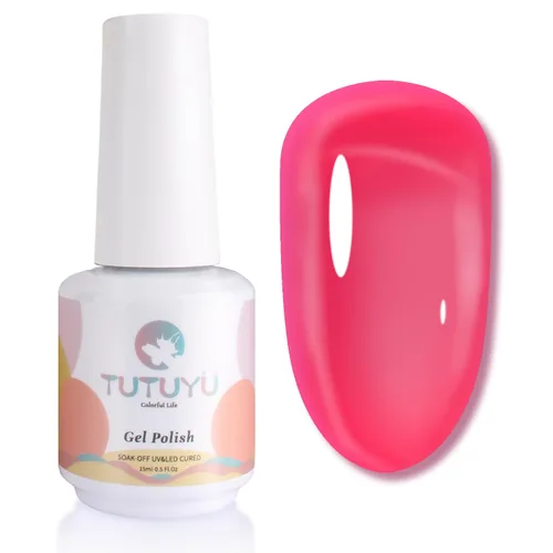 Vista 36 de Esmalte de uñas en gel color púrpura oscuro de medianoche - 15ml de esmalte de uñas en gel Jelly color morado negro, color traslúcido