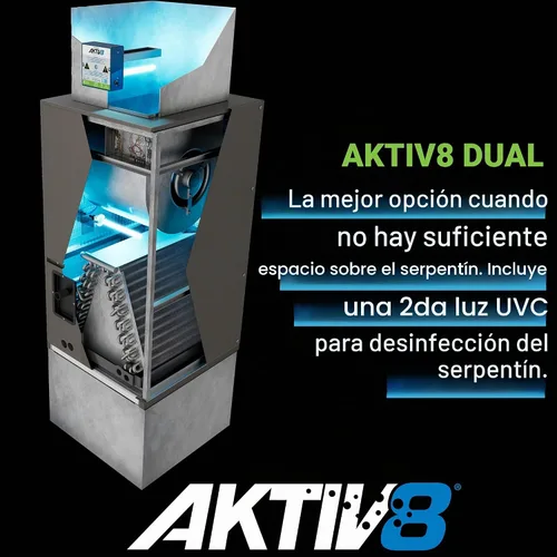 Vista 4 de Fresh-Aire UV AKTIV8 Sistema de tratamiento de aire activo en conducto, lámpara dual de 2 años