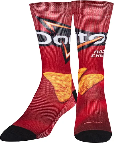 Vista 2 de Odd Sox, Calcetines divertidos para hombre, aperitivos de nachos, doritos, gueos, estampados Funyun