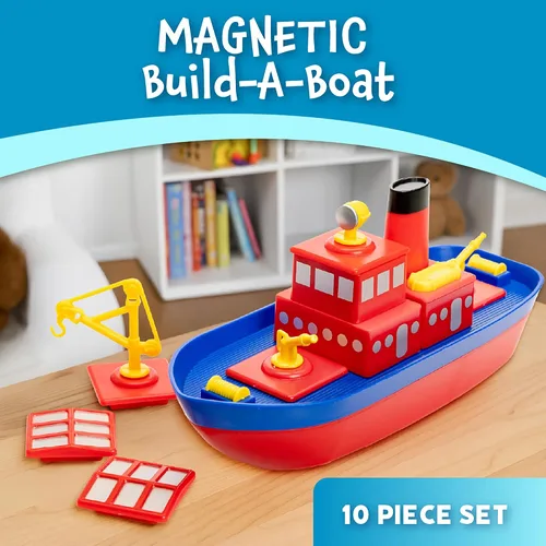 Vista 2 de POPULAR PLAYTHINGS Juguete magnético de baño Build-a-Boat