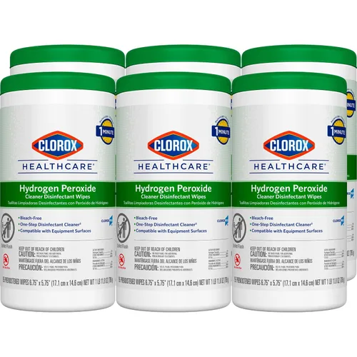 Vista 13 de Toallitas limpiadoras orgánicas con peróxido de hidrógeno Clorox Saalfeld tamaño L: 6.75 x 9 pulgadas (paquete de 570 unidades, 30824SPG 30824), 1