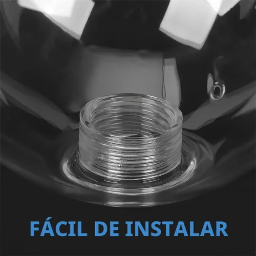 Vista 2 de TEHAUX - Pantalla de cristal de repuesto transparente G9 para lámpara de techo, cubierta de luz con forma de bola transparente para lámpara
