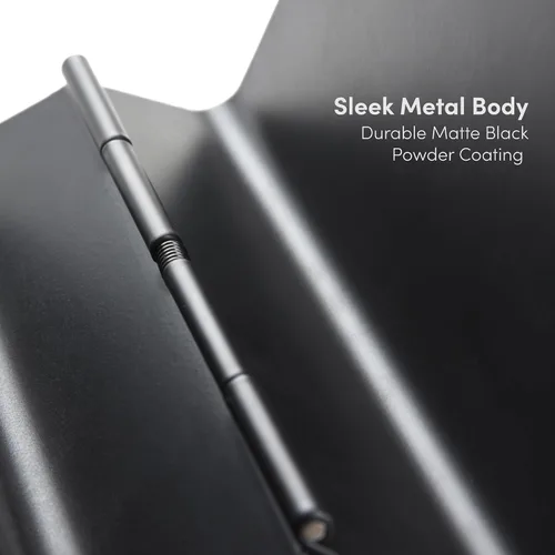 Vista 4 de xympo Servilletero autoajustable – Dispensador compacto de metal negro para servilletas de papel estándar, ideal para encimeras de cocina
