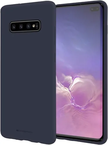 Vista 9 de GOOSPERY Soft Feeling Jelly para Samsung Galaxy S10 Plus Case (2019) Cubierta de parachoques delgada sedosa (negro)