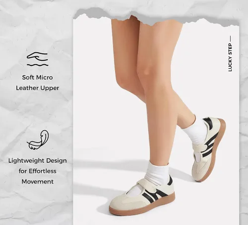 Vista 8 de LUCKY STEP Zapatillas de moda de suela fina para mujer