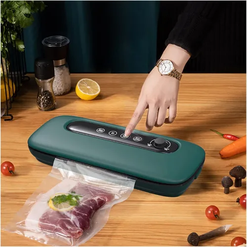 Vista 2 de Vacuum Packing MachineVacuum Sealer for Food Storage New Food Packer Vacuum Bags for Home Kitchen Vacuum Packaging (White)