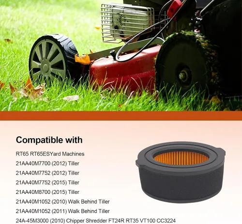 Vista 6 de TIANYAN 2 piezas 951-10794 751-10794 951-14262 reemplazo de filtro de aire para MTD 751-14262 OHV premium 208cc Troy-Bilt MTD Gold Craftsman