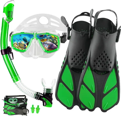 Vista 19 de Snorkeling Gear for Adults with Bag Anti-Fog Snorkel Sets for Travel