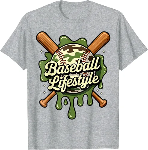 Vista 38 de Baseball Life Style 101 Apparel Youth Drip Baseball Boys Kid Camiseta