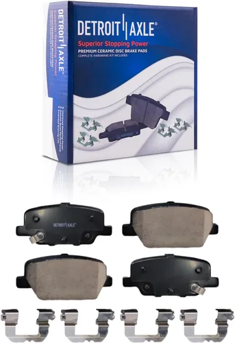 Vista 8 de Detroit Axle - Kit de freno trasero para Chevy Silverado 1500 Avalanche GMC Sierra 1500 2007-2014, Suburban Yukon XL 1500 Tahoe Escalade EXT ESV