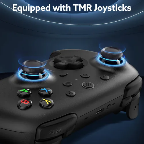 Vista 2 de 8BitDo Ultimate 2 Wireless Controller with TMR Joysticks for Windows & Android, Gaming Controller with Switchable Hall Effect/Tactile Triggers, RGB