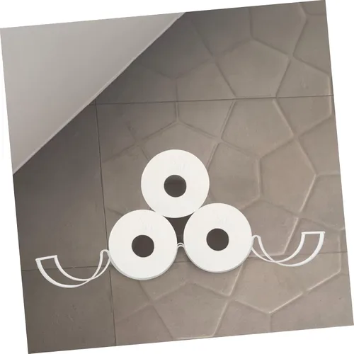 Vista 9 de ARTIBETTER Decoración colgante de pared dispensador de toallas de papel para decoración del hogar, cesta de papel higiénico de pared, estante