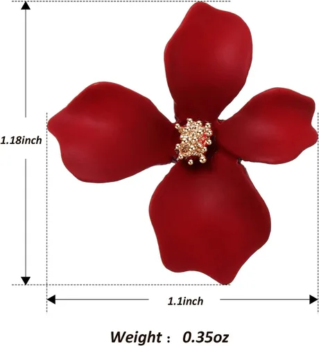 Vista 2 de 7 pares de aretes de flores estilo playa boho para mujer, aretes con forma de margarita con brote dorado