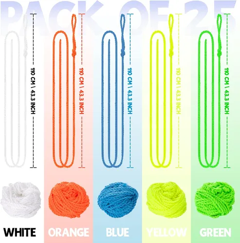 Vista 3 de MAGICYOYO Yoyo - Juego de 25 cuerdas, 100 % poliéster, para Yoyo profesionales y no sensibles, con bolsa de almacenamiento Yoyo Ball con bolsa