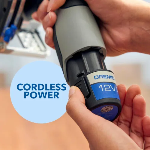 Vista 6 de Dremel Blueprint - Sierra circular compacta sin escobillas de 12 V con guía láser integrada, batería de iones de litio y cargador (CS12V-S1)