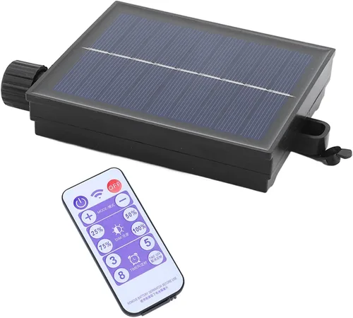 Vista 9 de Diydeg Panel solar de repuesto, caja de control de luz solar ajustable impermeable automática con control remoto, placa de circuito de cadena