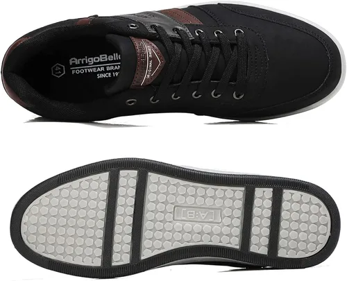 Vista 2 de ASTERO - Zapatos casuales para hombre vestido de moda antideslizante y bajo de piel sintética zapatos para caminar M