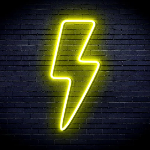 Vista 11 de ADVPRO Rayo Rayo Estándar Flex Silicona LED Neon Sign - Azul - st16s42-fnu0002-b