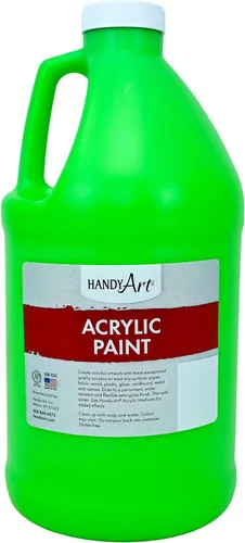 Vista 88 de Handy Art Pintura acrílica, juego de 12 colores, botellas de 16 onzas, acrílico líquido para estudiantes semibrillante, consistencia de flujo