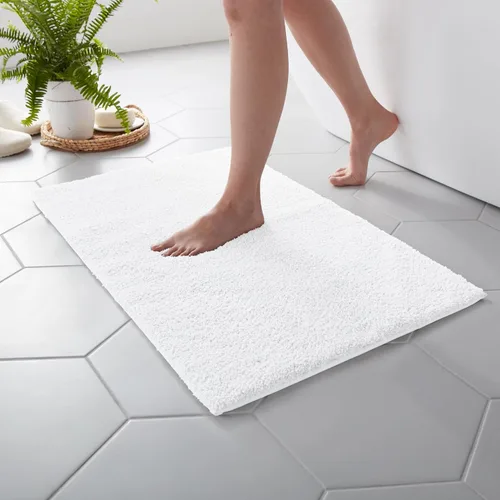 Vista 11 de MARTHA STEWART Drylon - Alfombra de baño de microfibra – 1 pieza, felpa ultrasuave, antideslizante, gruesa, alfombras de baño lavables, accesorios