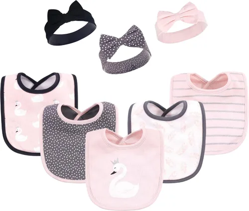 Vista 18 de Hudson Baby Conjunto de babero y diadema de algodón unisex para bebé Leopard Mamas Mini