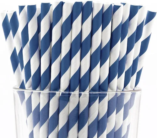 Vista 29 de Paquete de 150 pajitas de papel biodegradables de 4 capas de cheurón rosa bebé (compostables, no tóxicas, sin BPA)