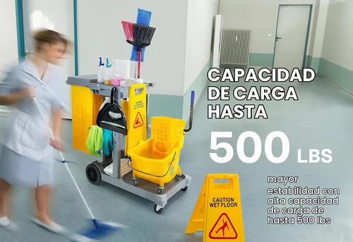 Vista 2 de Carro de limpieza comercial