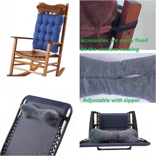 Vista 8 de Almohada para la cabeza para silla reclinable, para sofá, almohada para el cuello reclinable, almohada para el cuello de sofá (marrón)