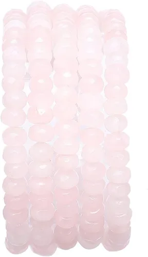 Vista 47 de BEADIA Cuentas de piedra natural africana de turquesa faceted rondelle 3x4mm semipreciosas sueltas para hacer joyas 38cm